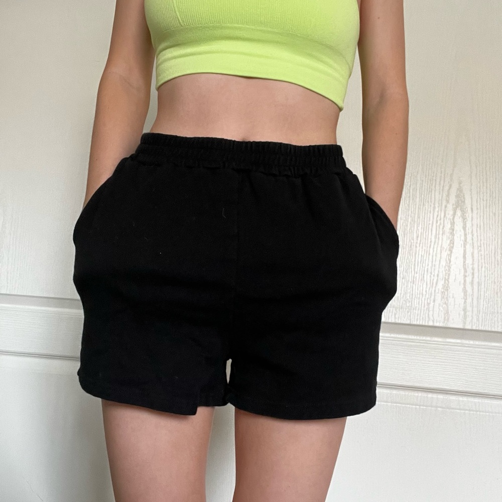 Shein Black sweat shorts
